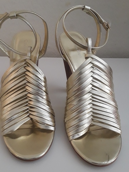 Calvin Klein Shoes - Calvin Klein gold heals